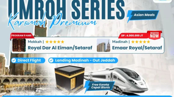 Umroh Karomah Premium – Tahun Baru Islam di Tanah Suci – Free Kereta Cepat – Direct Madinah by Saudi Airlines