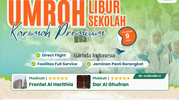 UMROH LIBUR SEKOLAH FREE KERETA CEPAT – DIRECT MADINAH