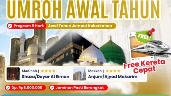 Umroh Awal Tahun Program 9 Hari – 08 Januari 2025